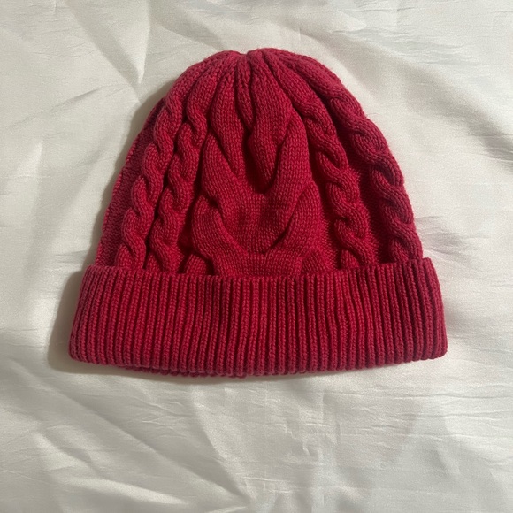 Banana Republic Accessories - Banana Republic Pink Cable Beanie